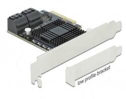 Delock PCI-E x4 Bővítőkártya 5x SATA 6GB/s port (DL90498) (DL90498)