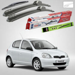 TeamCar Ștergătoare Toyota Yaris P1 Hatchback France 2001-2006 | Set Față și Spate Flat - TeamCar® (TC-YP1F-5338FS)