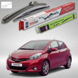 TeamCar Ștergătoare Toyota Yaris P13 Hatchback 2011-prezent | Set Față și Spate Flat - TeamCar® (TC-YP13-700FS)