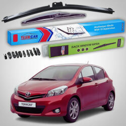 TeamCar Ștergătoare Toyota Yaris P13 Hatchback 2011-prezent | Set Față și Spate Flat Premium - TeamCar® (TC-YP13-700FSP)
