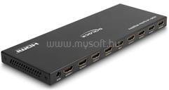 DELOCK HDMI elosztó 1 x HDMI megoszlik 8 x HDMI-vé, 4K 60 Hz kimenettel és downscalerrel (DL18654) (DL18654)