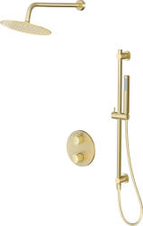 Cersanit Zen set de duș ascuns cu termostat cu duș de ploaie auriu S1001-137 (S1001137)