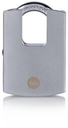 Yale Lakat, Yale, Y122B/50/123/1, 50 mm, ezüst, krómozott, fokozott biztonságú, dupla reteszelésű, sárgaréz test, kültéri, 3 db kulccsal (TC252358)
