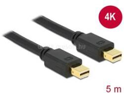 Delock Mini Displayport 1.2 dugó > Mini Displayport dugó 4K fekete kábel 5, 0 m (DL83477) (DL83477)