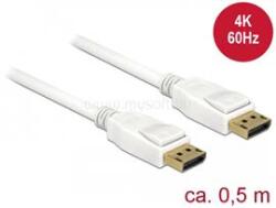 Delock Kábel Displayport 1.2 dugó > Displayport dugó 4K 60 Hz 0, 5 m (DL85507) (DL85507)