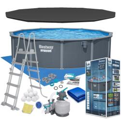 Bestway Piscină de grădină panelată, de utilizare pe tot parcursul anului, 549 x 132 cm, 13 în 1 Bestway 561CS (561CS) Piscina