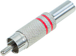  Conector RCA metalic roșu 93-571- (93-571)