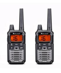 Alan Set de două stații radio portabile PMR Midland XT70 Pro cu bază de încărcare L-URZ4059 (URZ4059) Statii radio