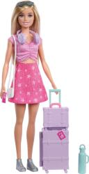 Mattel Barbie, Familie si prieteni, Malibu in calatorie, papusa cu accesorii Papusa Barbie