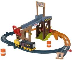 Mattel Fisher Price Thomas și prietenii Set de construcție și transport Diesel (25JBW20) Trenulet