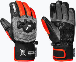 Reusch Gyerek síkesztyűk Reusch Worldcup Warrior GS black/silver/fluo red
