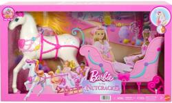 Mattel Set de joaca, Barbie in The Nutcracker Land Of Sweets Horse & Sled, JNH63 Papusa Barbie