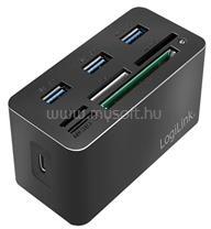 LogiLink USB 3.2 Gen 1 dokkoló állomás, 8 portos, mini, fekete (LOGILINK_CR0046) (LOGILINK_CR0046)