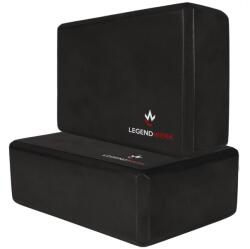 Legendwerk Yoga Block Dupla Csomag - Erős ér Csúszásmentes Jóga Tégla Kezdőknek és Haladóknak, Pilates, Meditáció, Fitness Kiegészítő, 2 db szürke