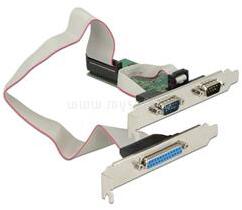 Delock PCI-e Bővítőkártya 2x Soros port + 1x Párhuzamos port (DL89556) (DL89556)