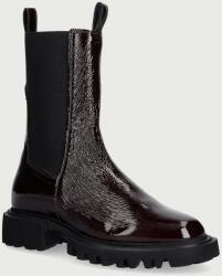 AllSaints botine cu platformă pentru femei din piele Hallie Boot Patent 9BY2-OBDW26_89X