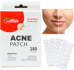 Wellife Plasturi transparenți pentru acnee, 180 buc