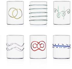 Ichendorf Milano set de pahare din sticlă borosilicată Deco Arlecchino 300 ml 99KK-SLUZU7_TSP (009352007AR) Pahar