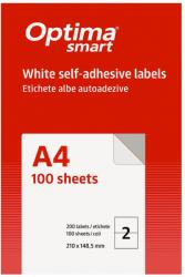 Optima Etichete autoadezive cu colturi drepte 100 coli/top, Optima Smart (OP-402210148S)