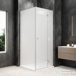 SAPHO GLOBE CHROME nyílóajtó oldalfallal 900x900mm, jobbos, matt üveg (GB1090-3315MRC) (GB1090-3315MRC)