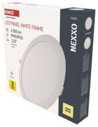 EMOS NEXXO LED süllyesztett lámpa, kör alakú, fehér, 25 W, meleg fehér