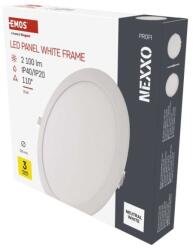 EMOS NEXXO LED süllyesztett lámpa, kör alakú, fehér, 25 W, semleges fehér