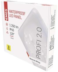 EMOS VIXXO LED panel 155×155, négyzet alakú beépített fehér, 13, 5 W semleges fehér, IP65