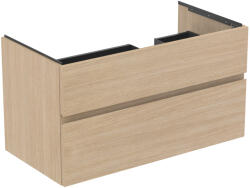 Ideal Standard Dulap baza Ideal Standard Finesse cu doua sertare, 100cm, pentru lavoar dreapta, stejar alb (E3446US)