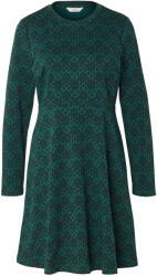 Tchibo - Női jacquard ruha, mintás, sötétzöld