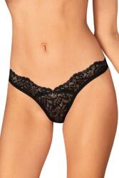 Obsessive Tanga Bellastia negru, XS/S