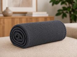  Patura fleece STRIA, gri inchis Dimensiune: 150 x 200 cm Patura