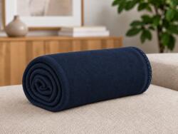  Patura din fleece MELVIRA DUO, albastru inchis Dimensiune: 180 x 200 cm Patura