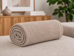  Patura fleece FLEORA, bej-gri Dimensiune: 200 x 220 cm Patura