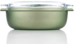 Risoli Tavă ovală pentru copt Dr. Green 36x24 cm, cu capac din sticlă