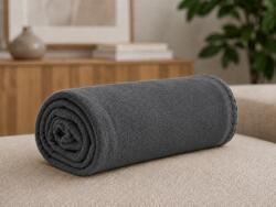  Patura fleece FLEORA, gri inchis Dimensiune: 200 x 220 cm Patura