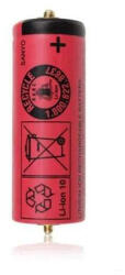 SANYO UR18500AY 18500 3.7V 1300mAh 2 pin Li-ion ipari cella akku/akkumulátor borotvákhoz (UR18500AY2PIN)
