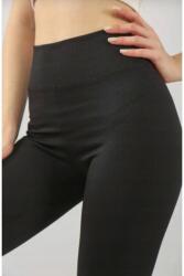 Sima Fekete Leggings Magas Derekú, Bordázott XXL 5IA (TAYT0012/GECE SIYAHI)