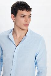  Férfi Ing Casual Kék Könnyű Pamut Hosszú Ujjú L 5GA (DR230026-901)