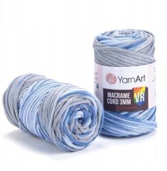 YARNART Kötő-/horgolófonal YarnArt Macrame Cord Vr 3mm 916 kékes-szürke, …