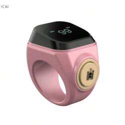  Shein Rózsaszín Smartring Fekete Kijelzővel 22 MM 22mm 1L