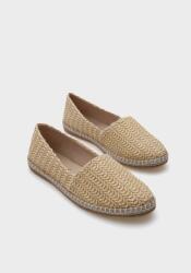  Női Espadrilles Bézs Fonott Lapos Talpú 39 5GA