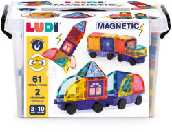 Ludi Mágneses építőkészlet - járművek (L22406)