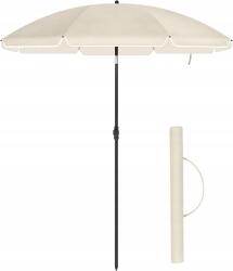 SONGMICS Strand Napernyő 200 CM Bézs Songmics Huzattal (GPU65WTV1)