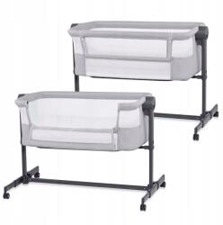 KinderKraft Postýlka dětská polohovatelná Nestee Up2 Light Grey (KLNEE002LGR0000)