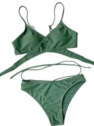 Shein Fürdőruha Bikini Fürdőruha Zöld Kétrészes M Vut