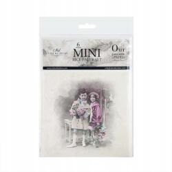 ITD Collection Rizspapír decoupage RSM079 retro gyerek műterem, 6db 14, 8x14, 8