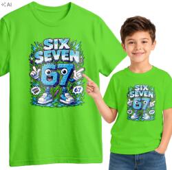  Gyerek Póló Zöld Roblox 67 Six Seven XL 164 cm