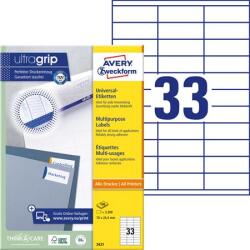 Avery-Zweckform Etikett, univerzális, 70x25, 4 mm, AVERY ZWECKFORM, 3300 etikett/csomag (AY3421) - officesprint