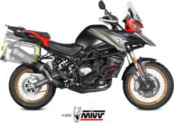  Tobă finală MIVV Speed Edge pentru QJ Motor SRT 800 S / X / SX (2024), oțel inoxidabil negru (QJ.002.LRB)