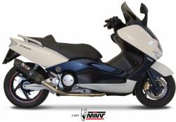  Sistem complet de evacuare MIVV Suono pentru Yamaha T-MAX 500 (2001-2007), oțel inoxidabil negru (Y.018.L9)